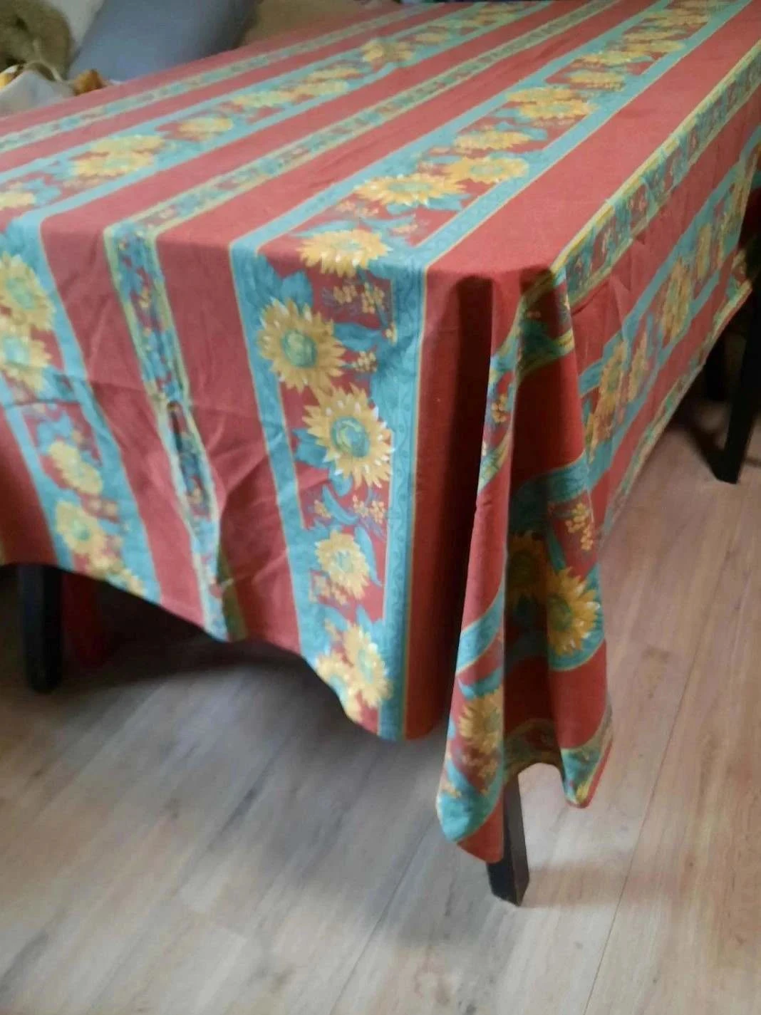 🙏 Vintage cotton tablecloth 159 x 230 cm. – photo 2